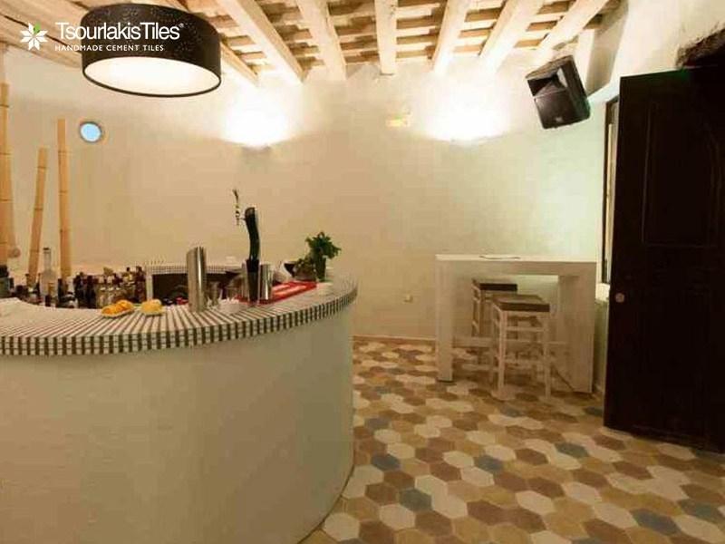 TsourlakisTiles Бетонные покрытия для полов и стен для интерьеров и экстерьеров Hexagon sun-id-1346448 - Вид №5