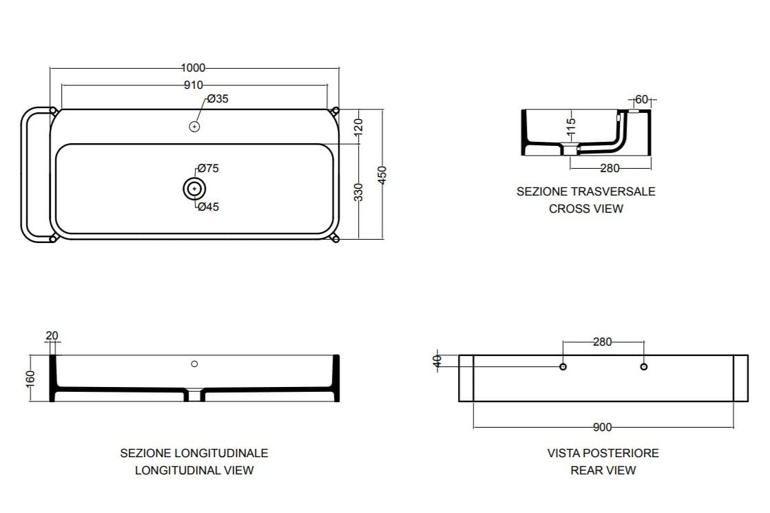 Напольная раковина из нержавеющей стали и дерева с ящиками Axa вещь ARCH-00144484 - Вид №9