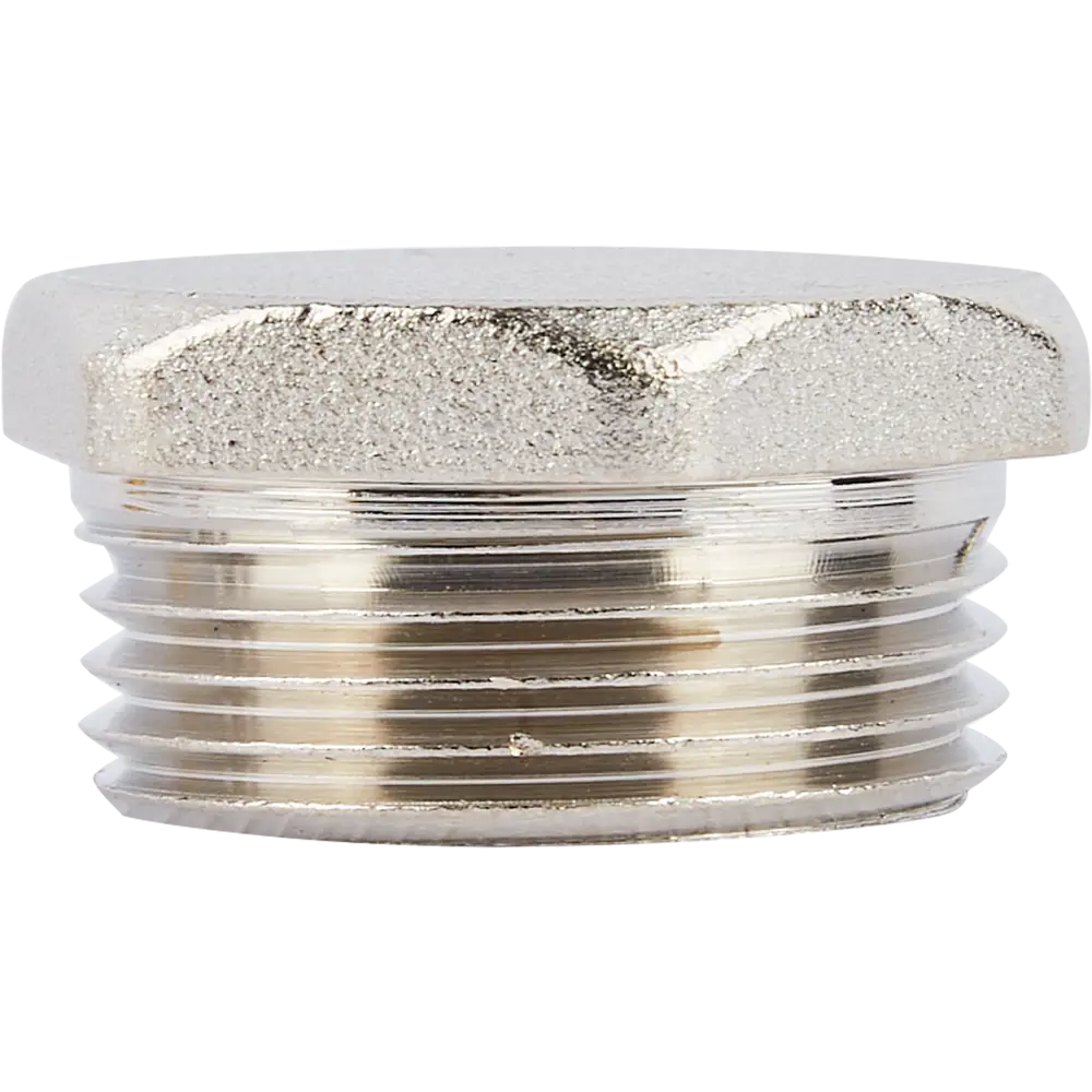 Заглушка Valfex латунная никелированная 1 дюйм для трубопроводов 84505563 STLM-0800782 - Вид №2