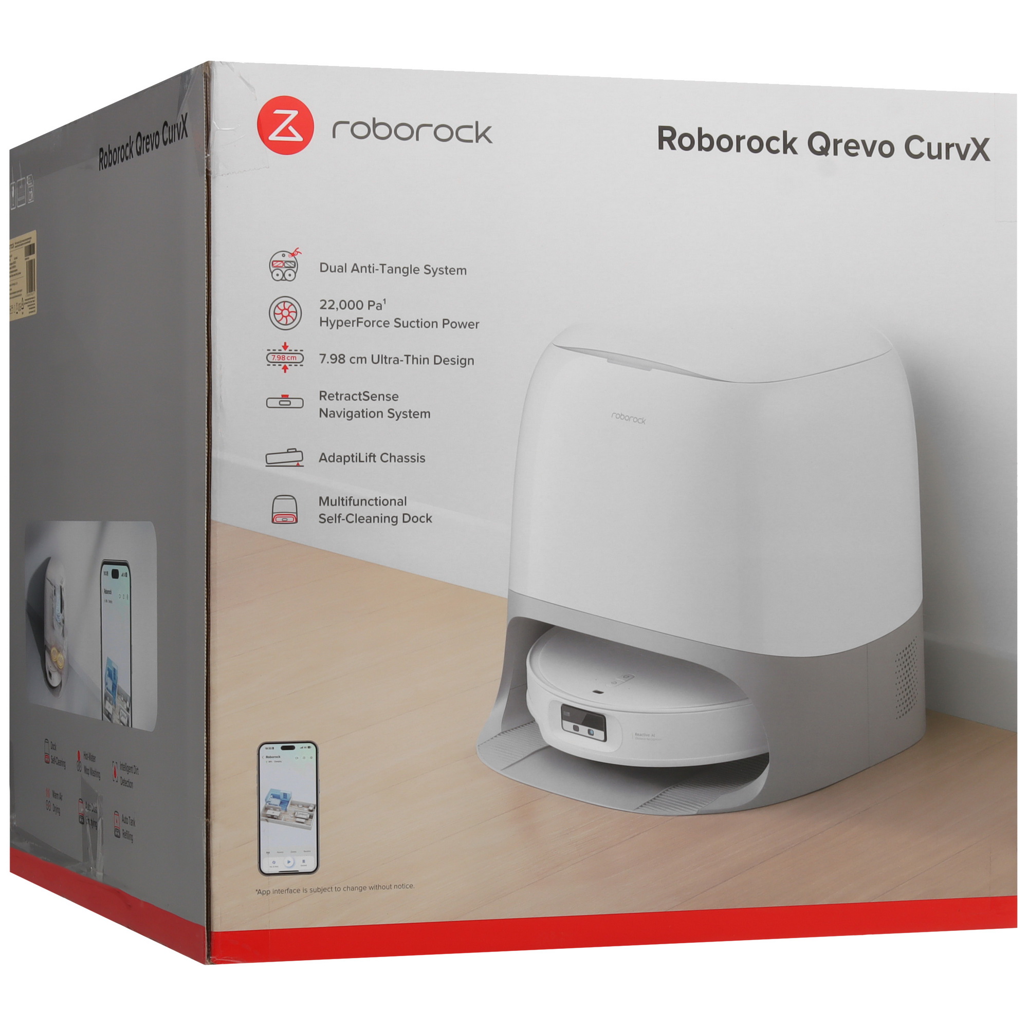 5613622 Робот-пылесос Roborock Qrevo Curv X белый STDN-0026583 - Вид №10