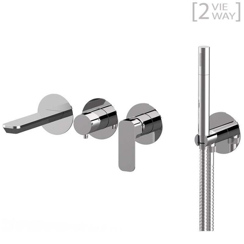 TA710D2P Душевой набор DANIEL RUBINETTERIE Tiara - Вид №1