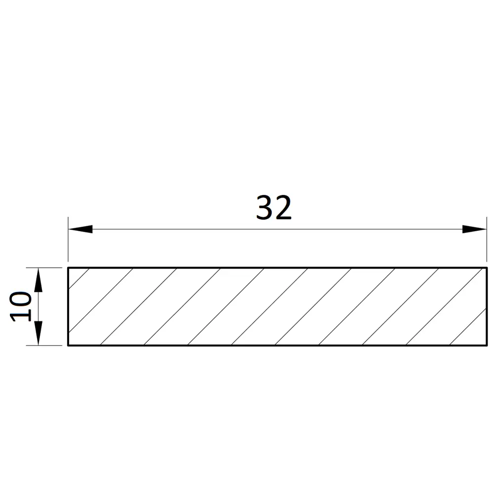 Притвор Страйт 32x10 см ламинация финиш-бумага цвет дуб шеннон ELDORF STLM-2063202 - Вид №2