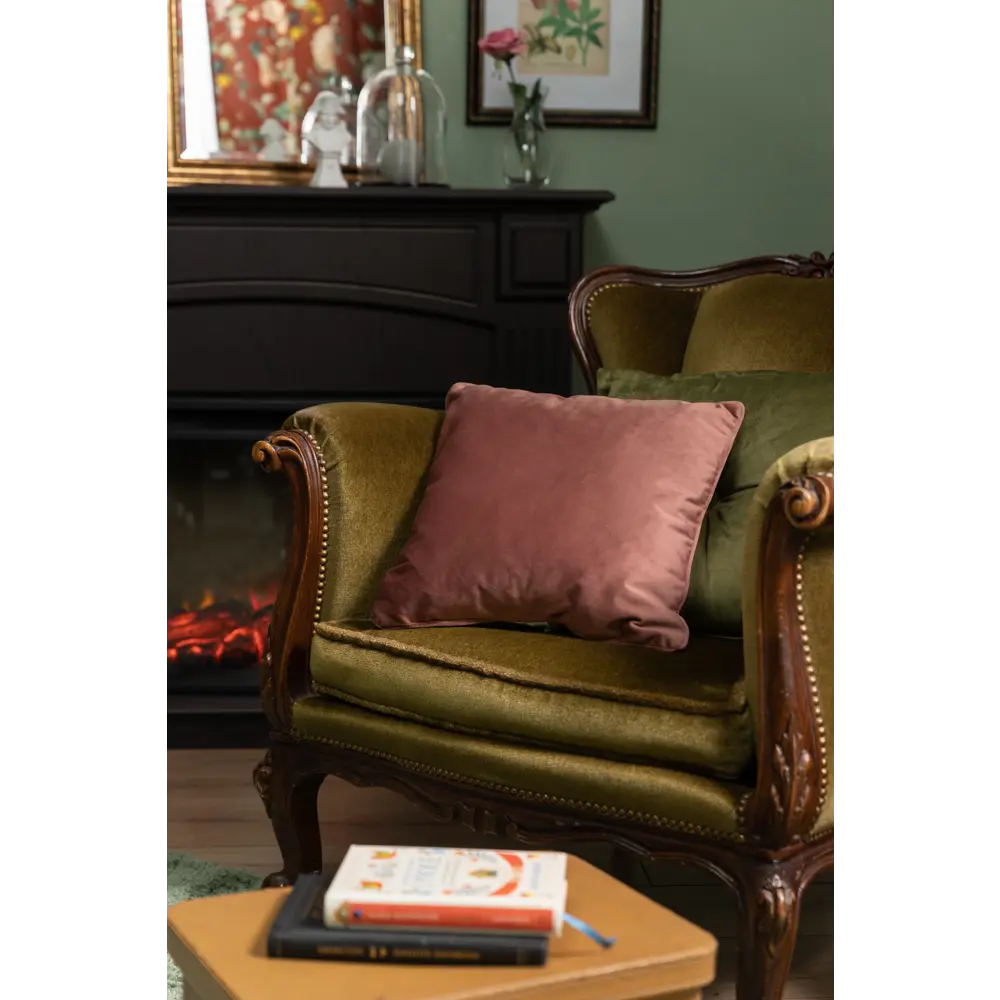 Подушка «Бархат», 40х40 см, цвет пепельная роза LINEN WAY STLM-2118797 - Вид №10