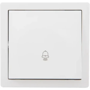 Проводная кнопка дверного звонка Lezard Лето в белом цвете 89373136