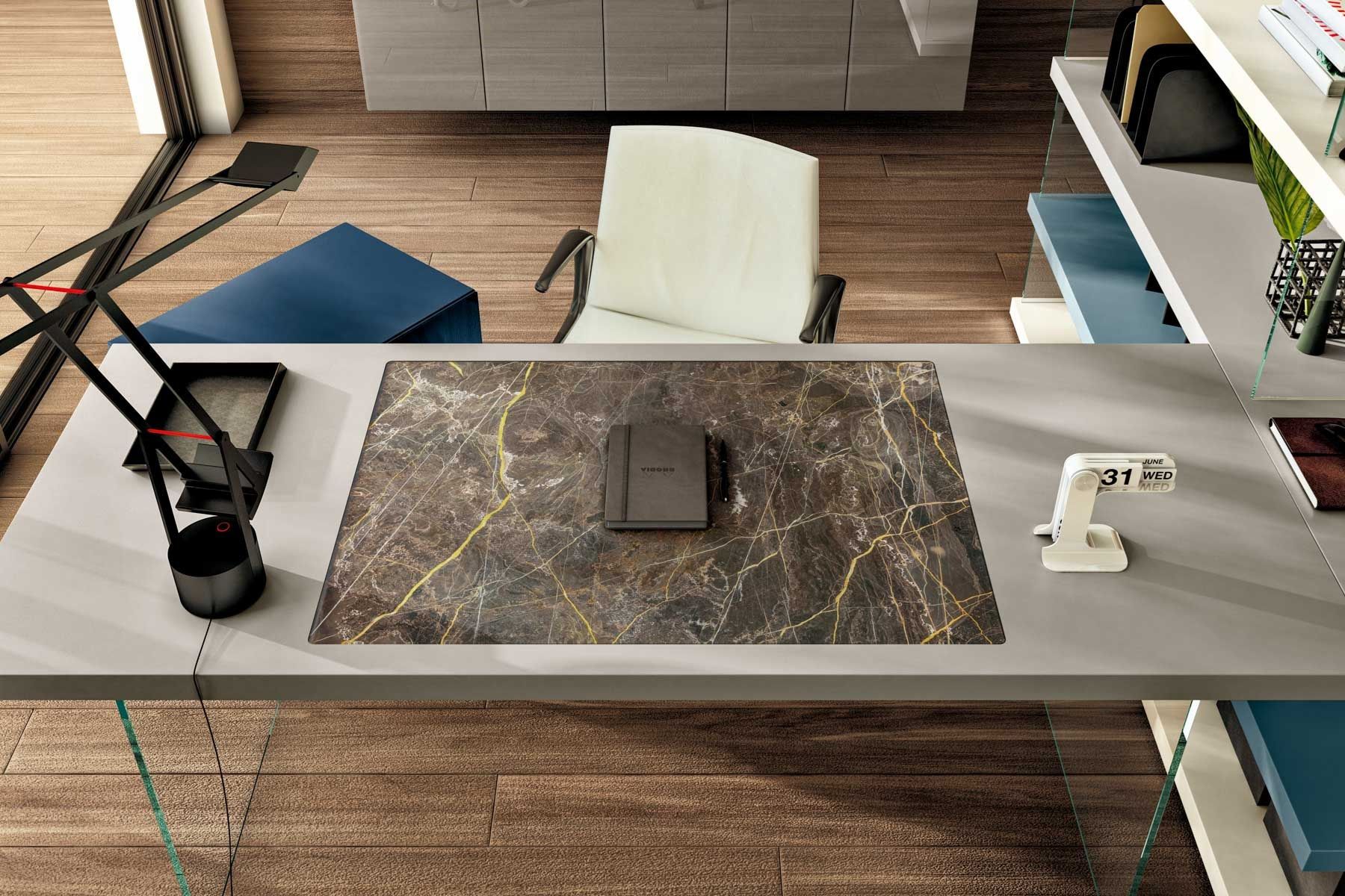 Секционный книжный шкаф с письменным столом Lago домашний офис ARCH-00145815 - Вид №1