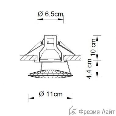 Swarovski A.8992 NR 020 009 Atlas Moon встраиваемый потолочный 55580 - Вид №1