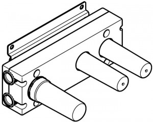 3569697090 Модуль с клапаном скрытого монтажа с 2 вентилями с переключателем для настенного монтажа - Dornbracht продукты скрытого монтажа