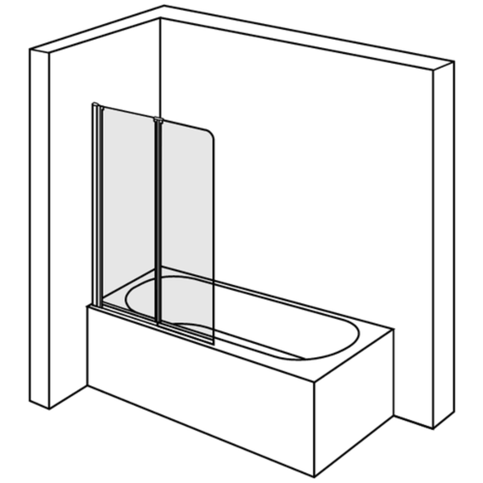 45928 Душевое ограждения на борт вынны Duscholux Швейцария Holydoor Top - Вид №1