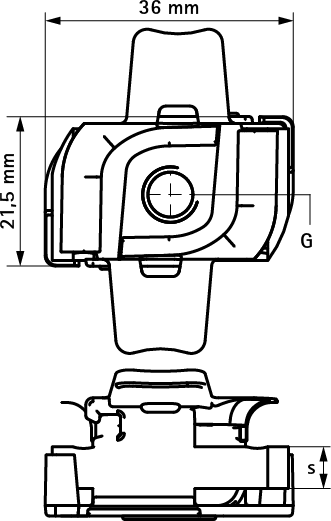 651868006 BIS RapidStrut® Монтажные гайки с фиксатором (BUP1000) монтаж в профиле Strut walraven  - Вид №1