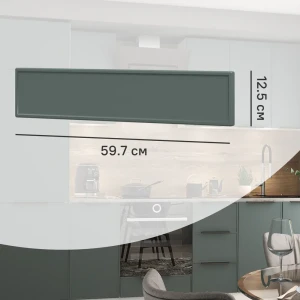 89349179 Фасад для кухонного ящика Инта 59.7x12.5 см Delinia ID МДФ цвет зеленый STLM-1461243