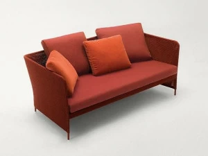 Paola Lenti 2-местный тканевый садовый диван Teatime B56b