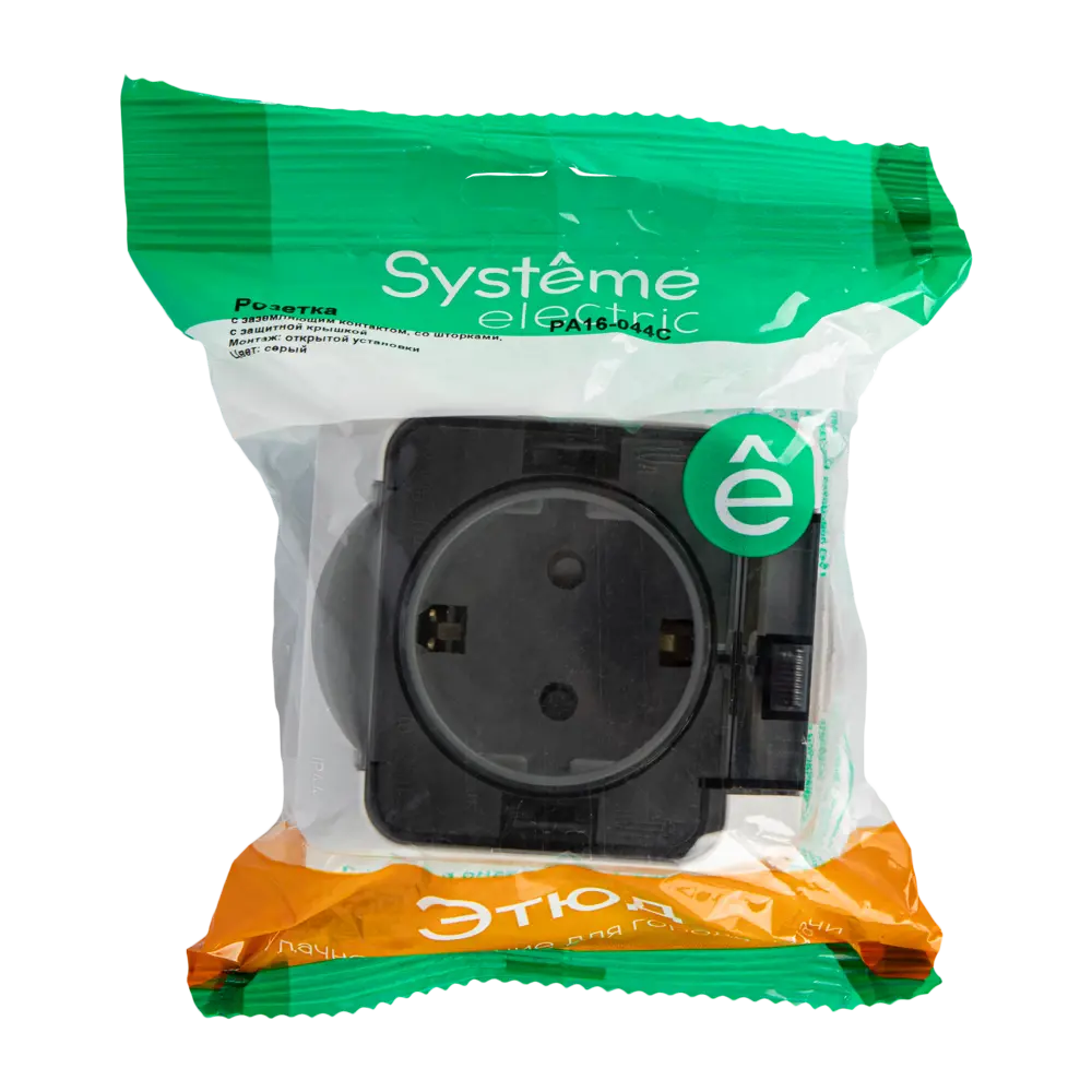Влагозащищенная розетка SYSTEME ELECTRIC Этюд для влажных помещений 12511334 STLM-1527843 - Вид №4
