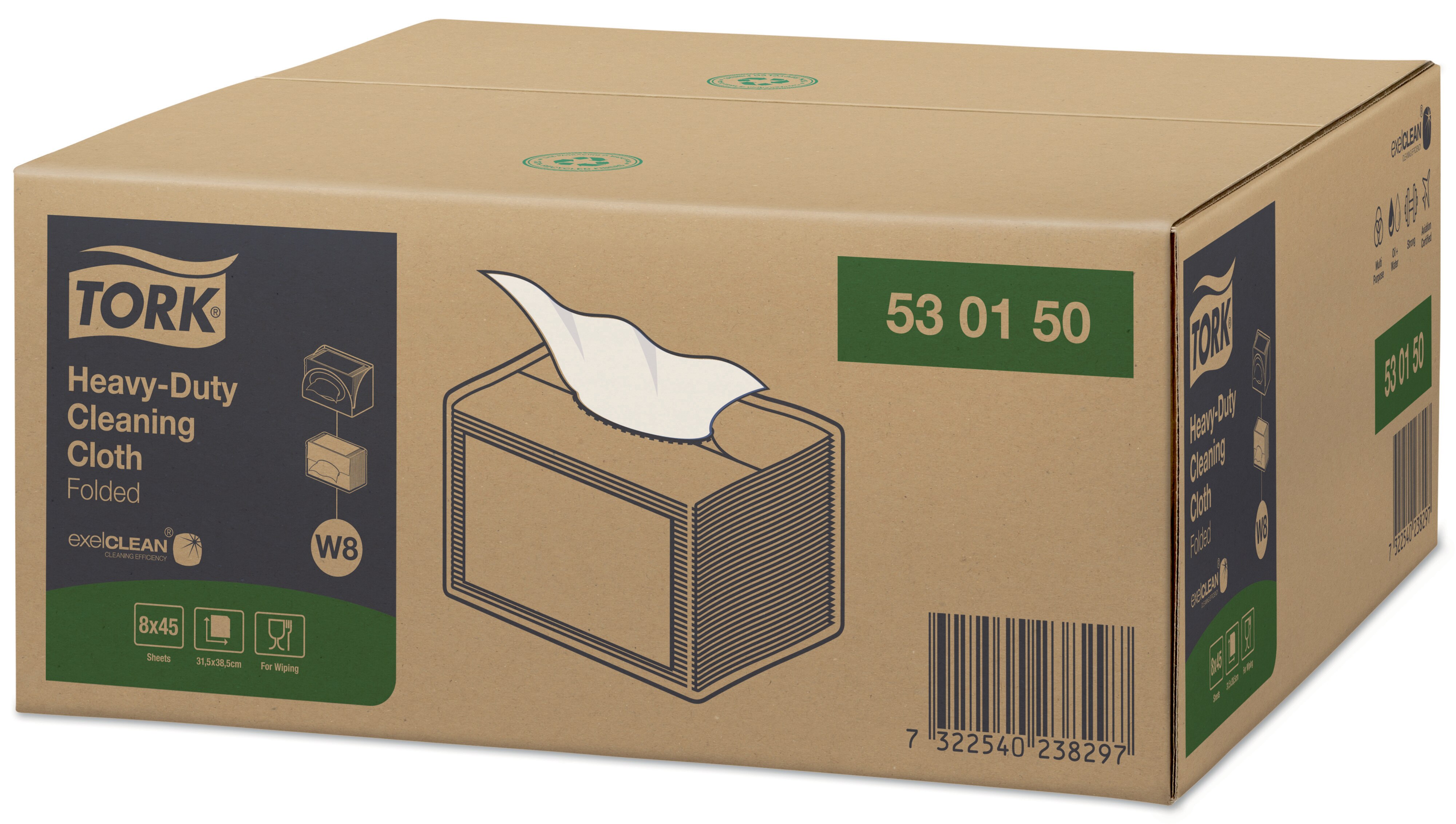 53015050 -многоцелевое-нетканое-полотно-для-трудных-загрязнений Tork  - Вид №2