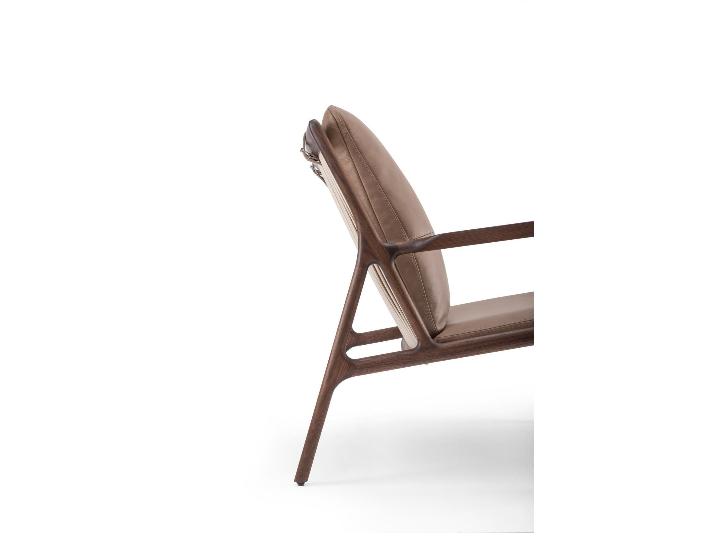 Дубовое кресло с кожаной подушкой Gazzda Dedo ARCH-00089715 - Вид №14