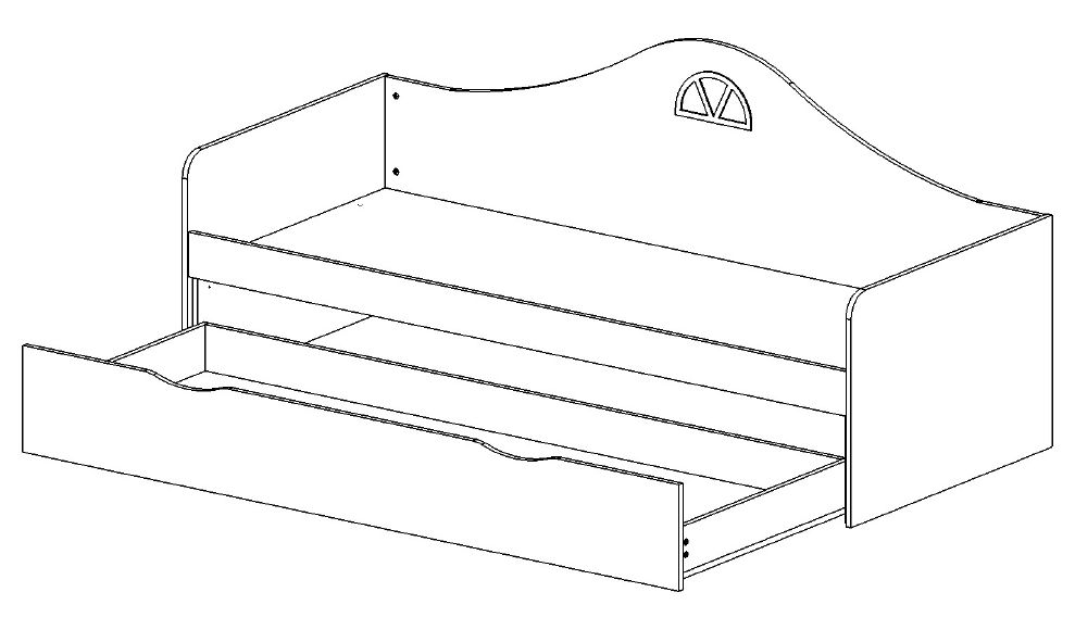 Подростковый диван-кровать с дополнительным спальным местом "Амстердам" МАНДАРИН АМСТЕРДАМ 179542 Красный Santreyd  - Вид №3