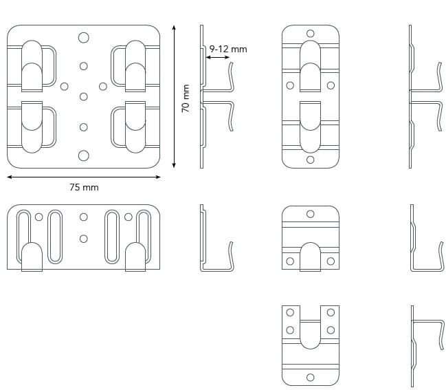 Система с видимым креплением для фасада Anchoriv CLIPS ARCH-00141092 - Вид №6
