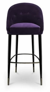 KOKET Табурет из мягкой ткани с подставкой для ног Nessa