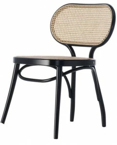 Wiener GTV Design Гнутый стул из бука со спинкой из соломы