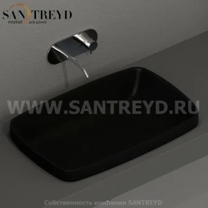 514331 Накладная раковина на столешницу  прямоугольная Kerasan Tribeca