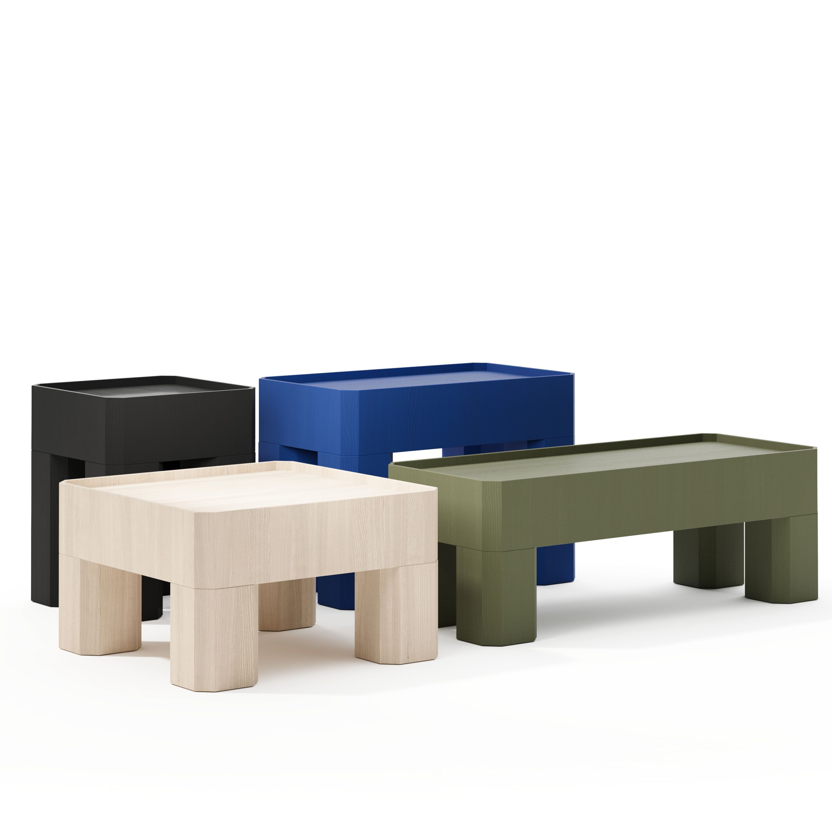 Деревянный квадратный низкий журнальный столик Joyf блок ARCH-00017003 - Вид №7