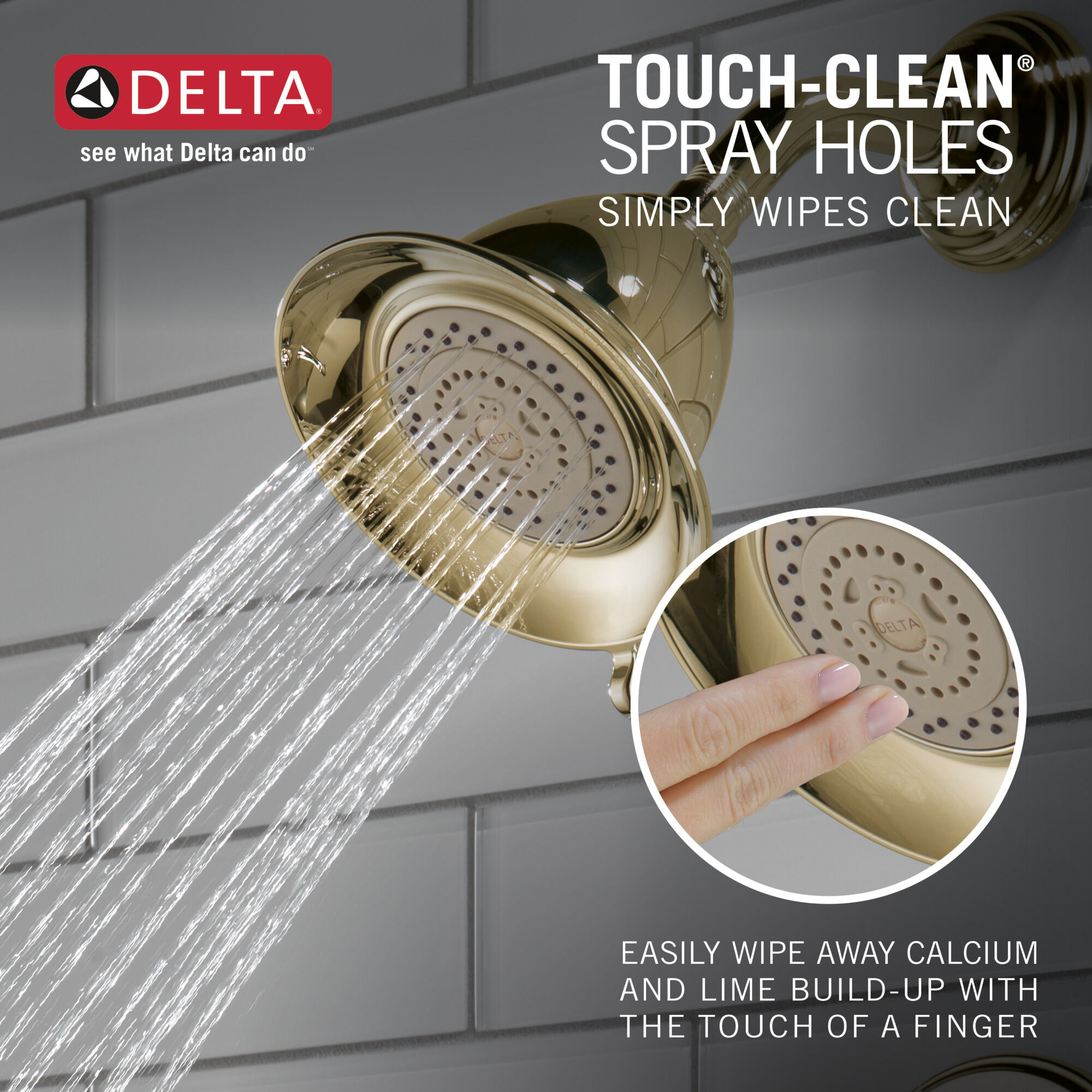 T17255-PB Облицовка для душа Monitor® серии 17 Delta Faucet Victorian Полированная латунь - Вид №5