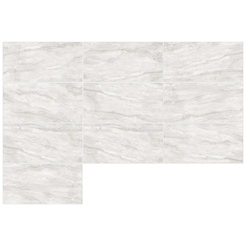 Глазурованный керамогранит Alma Ceramica Marfil 60x120 см 1.44 м² лаппатированный цвет светло-серый STLM-2099737 - Вид №2