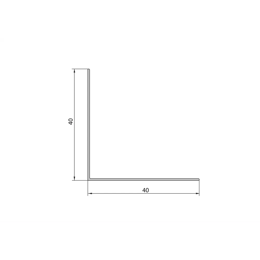 Угол ПВХ 40x40x2700 мм белый 89056466 STLM-2150156 Santreyd  - Вид №1