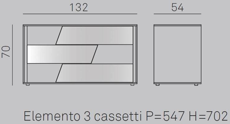 Gruppo Tomasella Лакированный комод со встроенными ручками Kross sun-id-1494969 - Вид №6