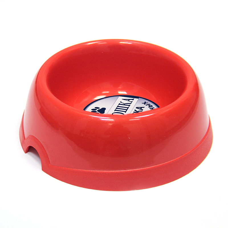 ПР0037538 Миска для животных пластиковая красная 1200мл ХОРОШКА 