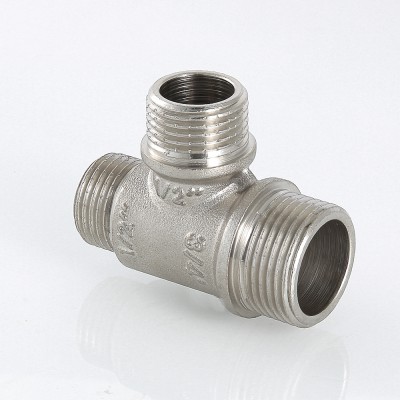 VTr.131.RN.050405 Фитинг резьбовой – тройник переходной c наружной резьбой Valtec 3/4" х 1/2" х 3/4"  - Вид №5