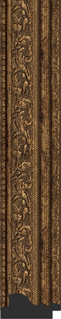 BY 3009 Зеркало в багетной раме - виньетка состаренная бронза 56 mm EVOFORM Definite - Вид №3