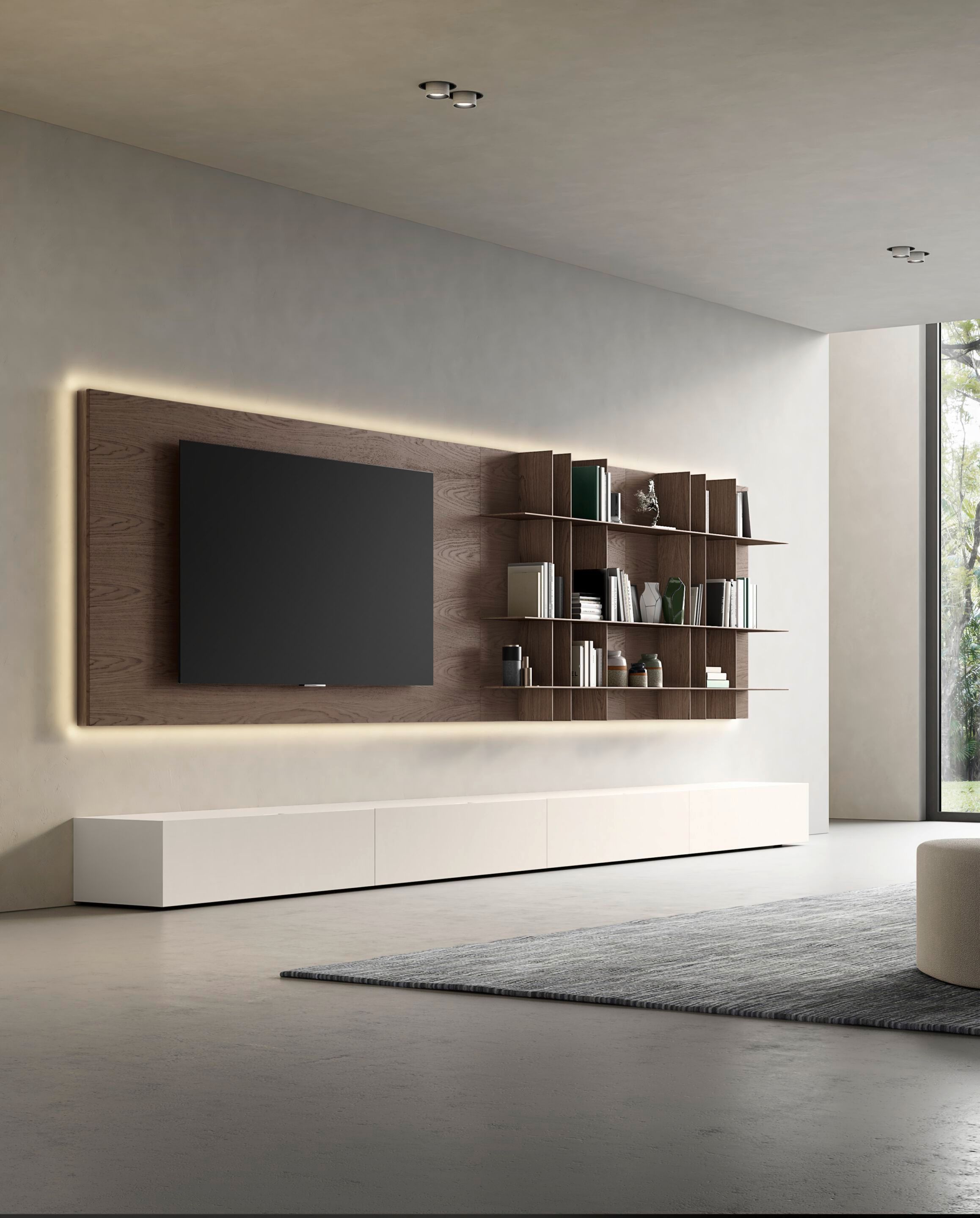 Деревянная оборудованная стена Olivieri CUBE 6 ARCH-00123672 - Вид №7