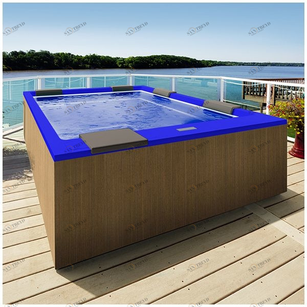 Бассейн Gruppo Treesse Muse Plus-V212I-PL-SI прямоугольный встроенный синий PLUSV212IPLSI