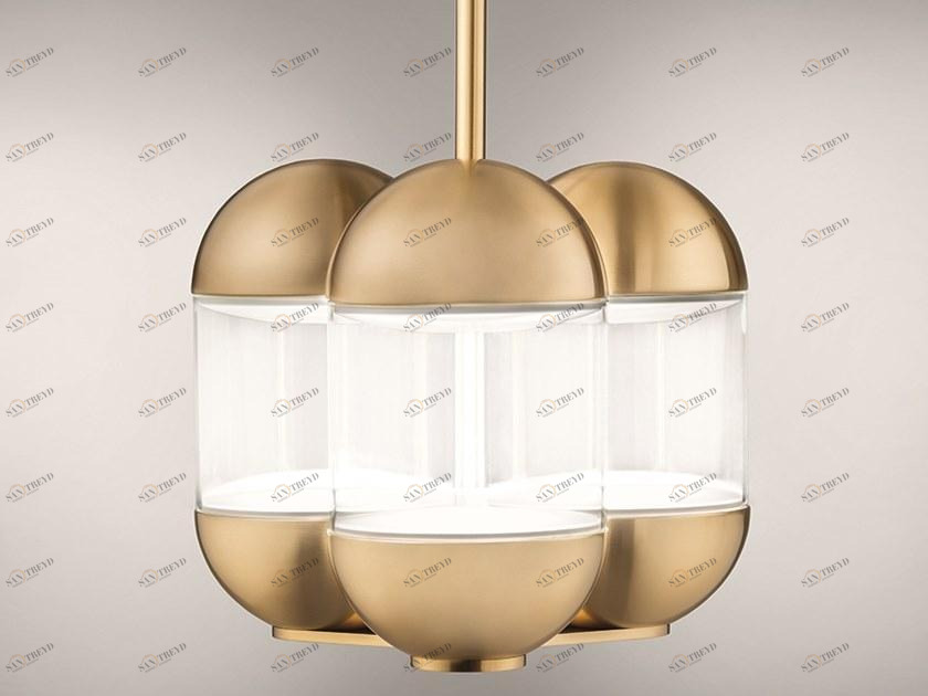 Firmamento Milano Светодиодный подвесной светильник из алюминия и стекла Pillola P+f023pm-go