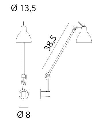 Регулируемая витражная настенная лампа Rotaliana Luxy ARCH-00037054 - Вид №4