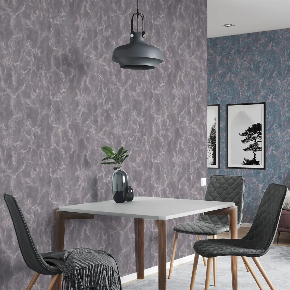Обои флизелиновые Palitra Family Clairis фиолетовые 1.06 м 71904-46 85570651 STLM-2096205 - Вид №3