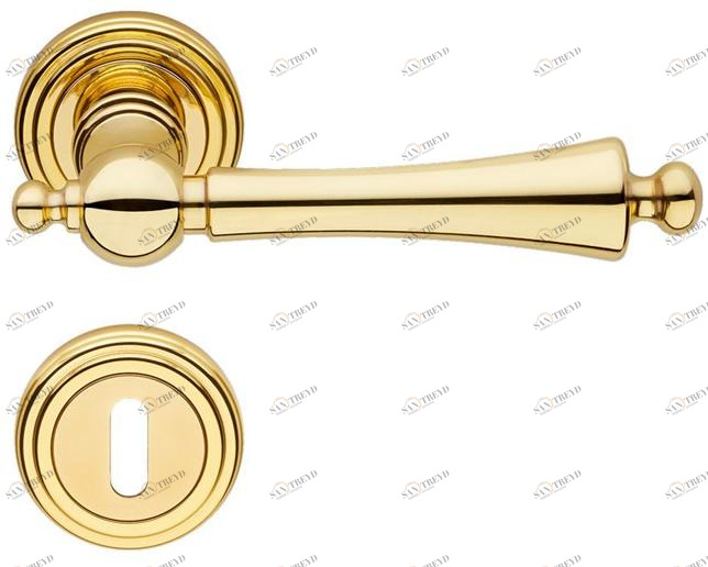 LINEA CALI' Ручка из латуни на розетке Heidi 1665 rb 011