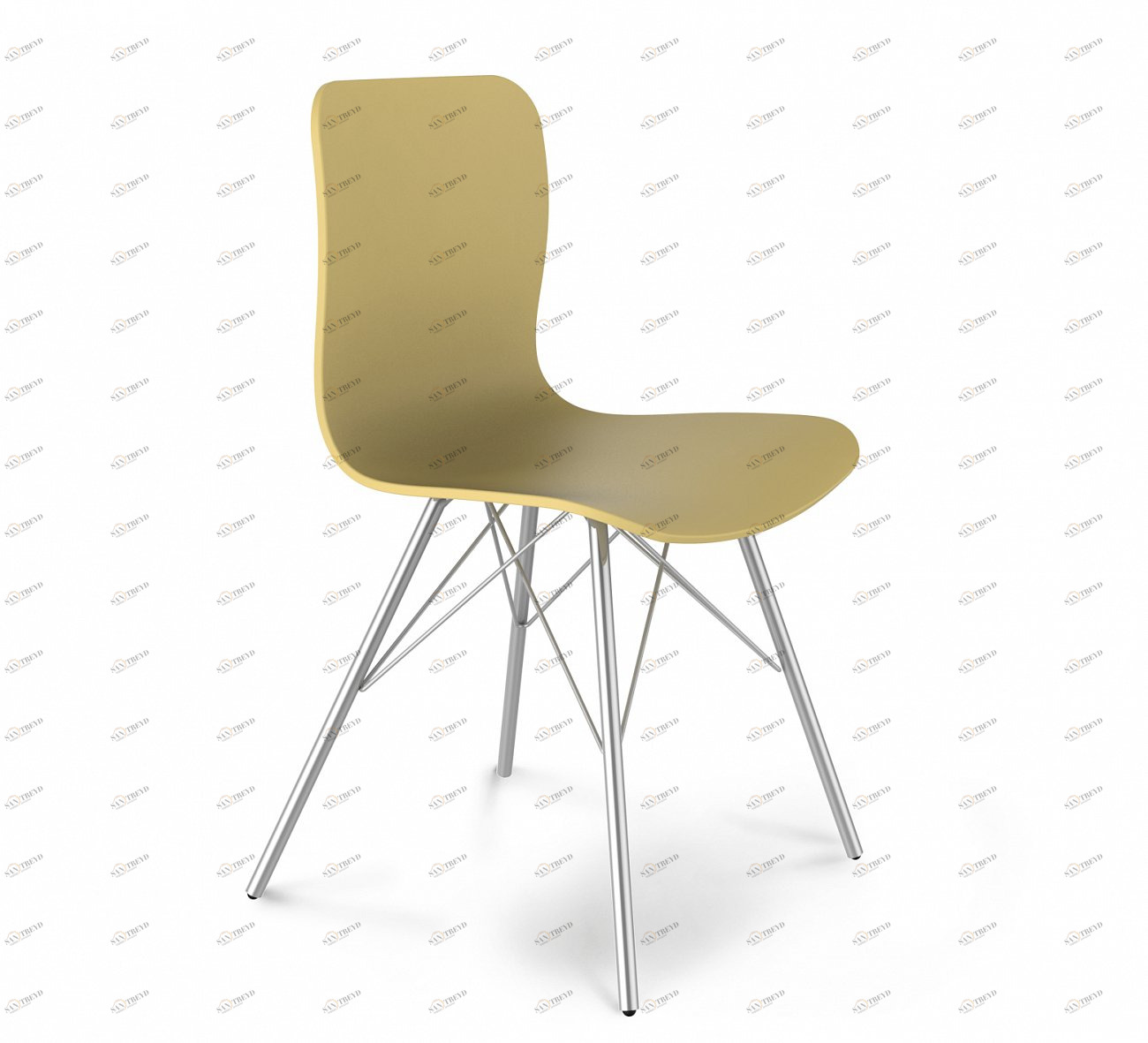 Стул DSR бежевый S40 (eames style) SHEFFILTON ДИЗАЙНЕРСКИЕ, EAMES STYLE 015591 Бежевый 