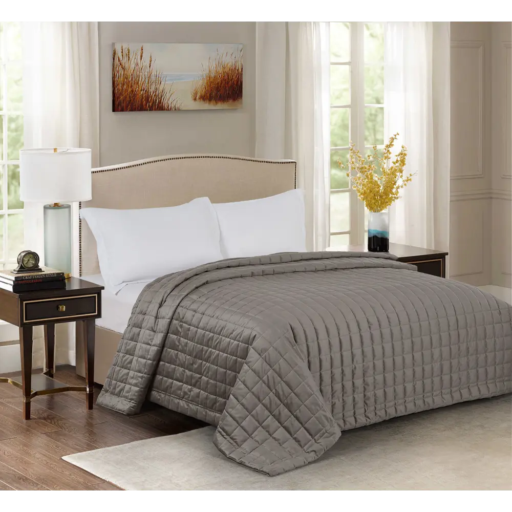 INSPIRE Etna — велюровое покрывало с геометрической стежкой 89334837 STLM-1458013 - Вид №4