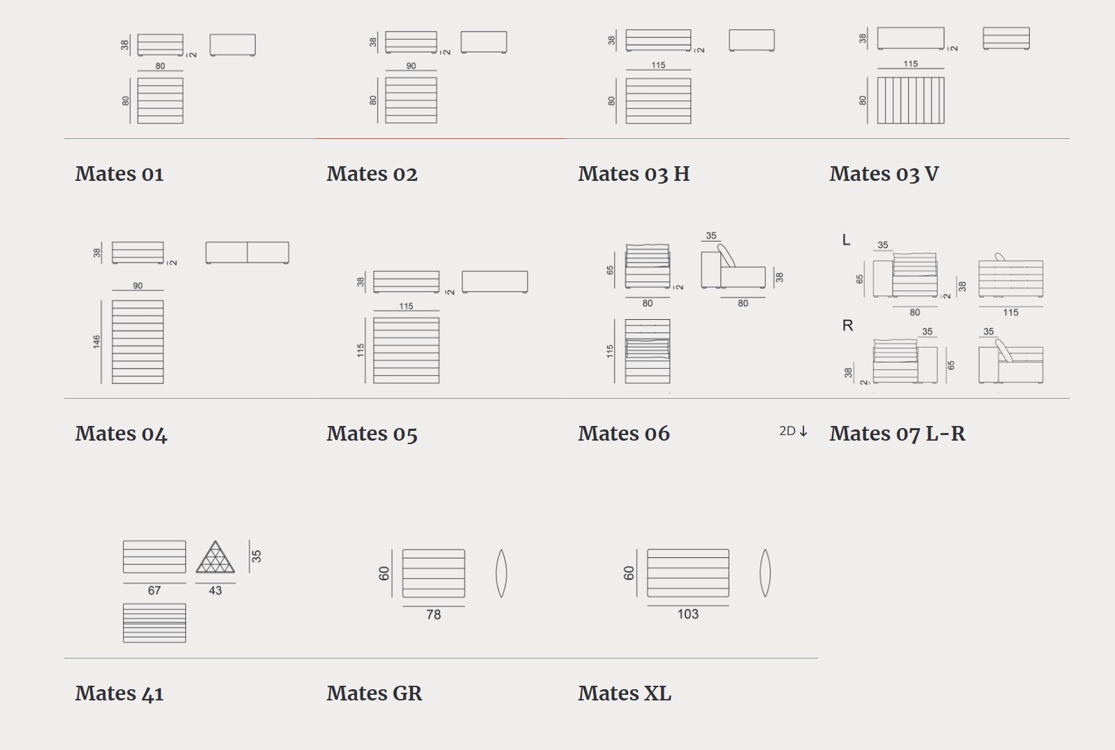 Модульный мягкий садовый диван Gervasoni Gervasoni Outdoor ARCH-00109644 - Вид №4