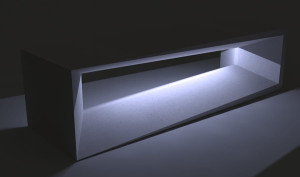 Скамья со встроенным освещением без спинки