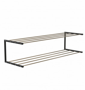 FROST Полка для обуви 2, 100cm » золото / черный Нержавеющая сталь Черное золото N1929-1-GB
