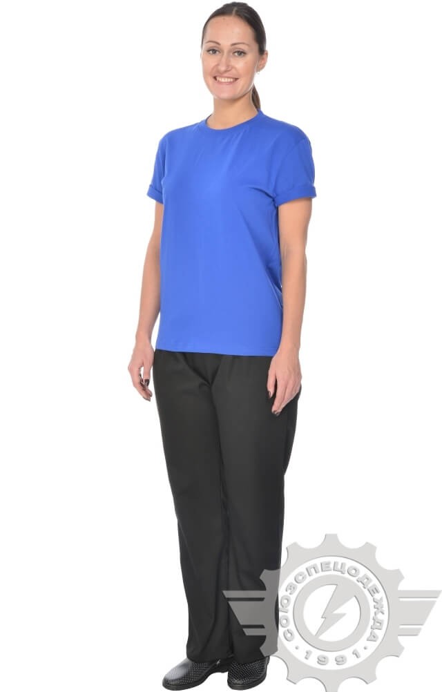 4958291 Футболка василек  Одежда для официантов  размер L (48-50) Спецодежда  - Вид №10