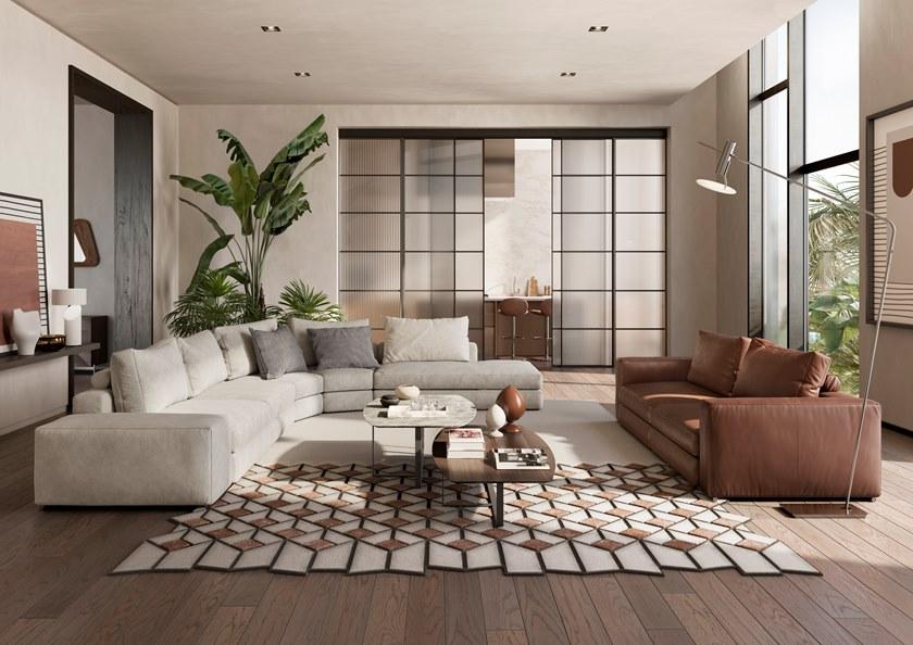 Natuzzi Модульный тканевый диван Dominio sun-id-1488233 - Вид №3