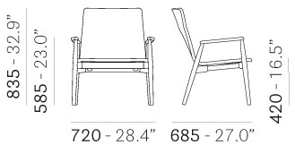 Pedrali Мягкое кресло с подлокотниками Malmö 298 - Вид №11