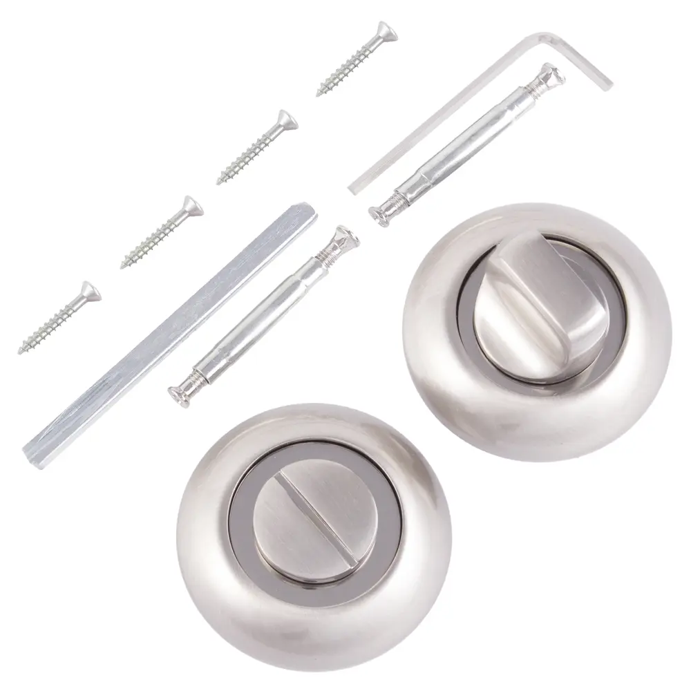 Завёртка дверная сантехническая Apecs WC-0803 цвет сатин STLM-2196192 - Вид №1