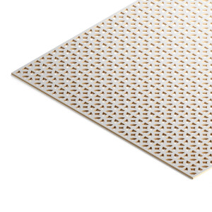 Панель декоративная перфорированная без рамки 1112х512 мм Сусанна белый STELLA (2шт)