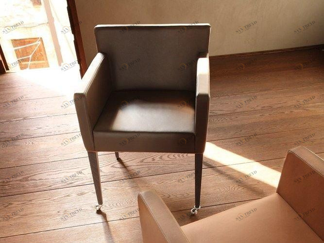 COLLI CASA Кожаное кресло с подлокотниками на колесиках Cortina sun-id-1358600