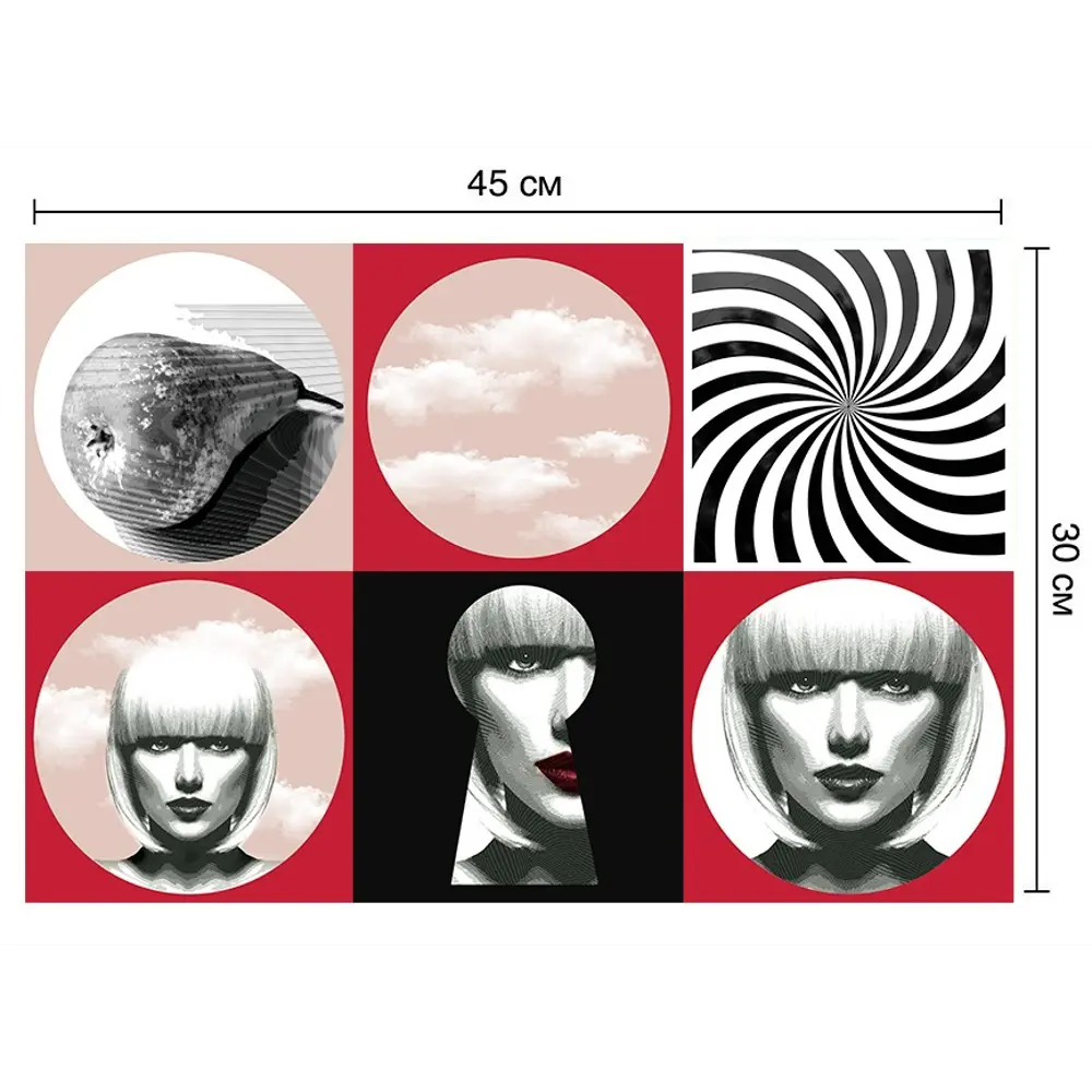 Deco-стикеры Фэйс арт 15x15 см 85381084 STLM-2050544 Santreyd 