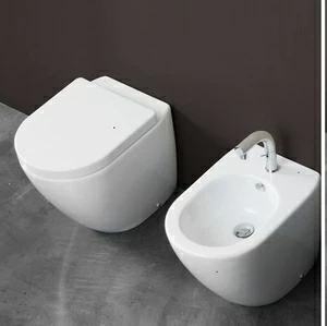 40374 Приставной унитаз напольный Зеленый Althea Ceramica Design Cover Италия